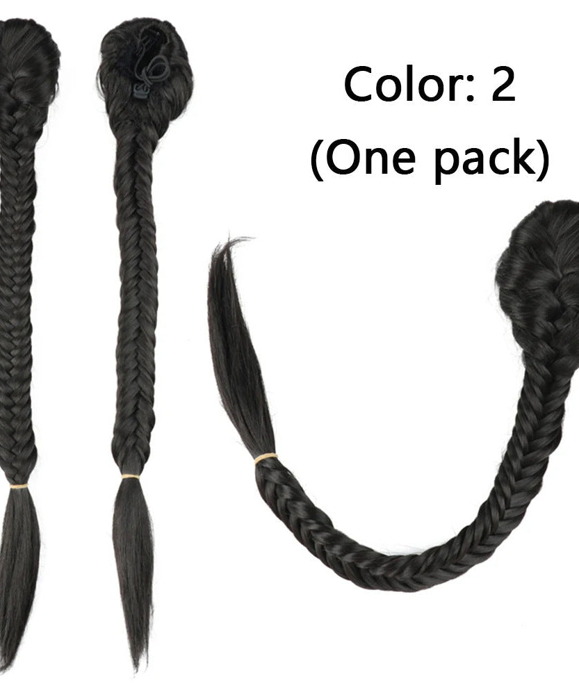 Synthetic Braided Fishtail Horse Tail Women's Wig