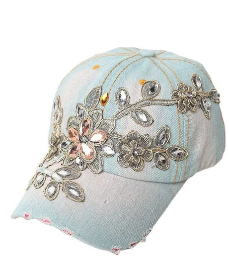 All-match Gold Silk Flower  Hat