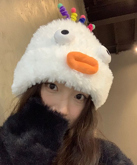 Plush Hat Cute Fleece-lined