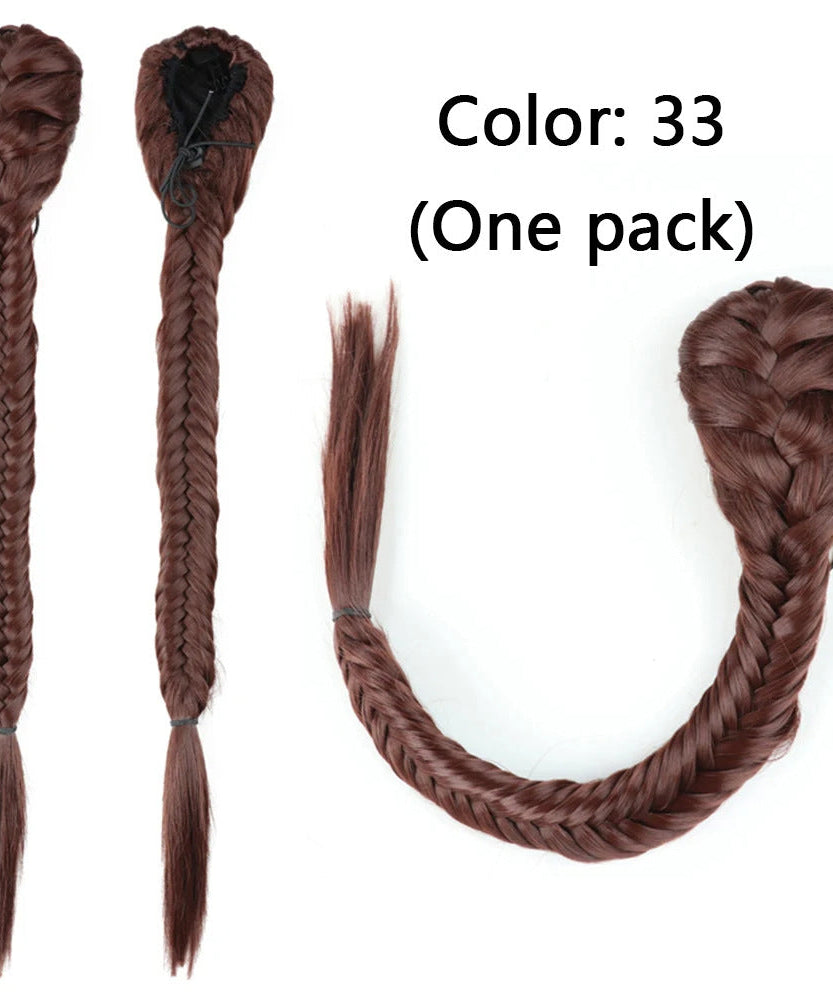 Synthetic Braided Fishtail Horse Tail Women's Wig
