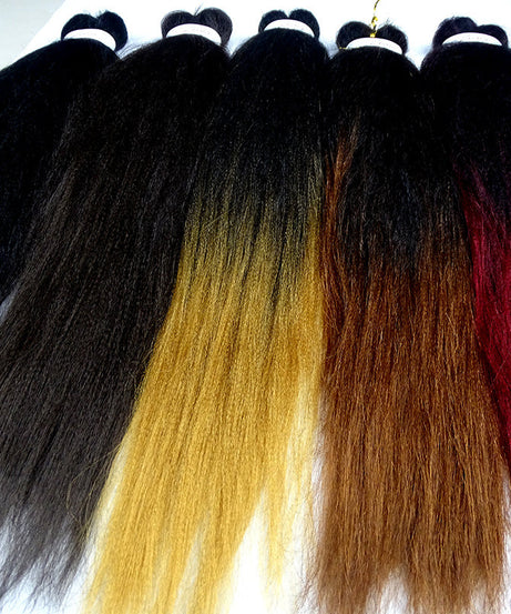 African Chemical Fiber Long Straight Cornrows Wigs