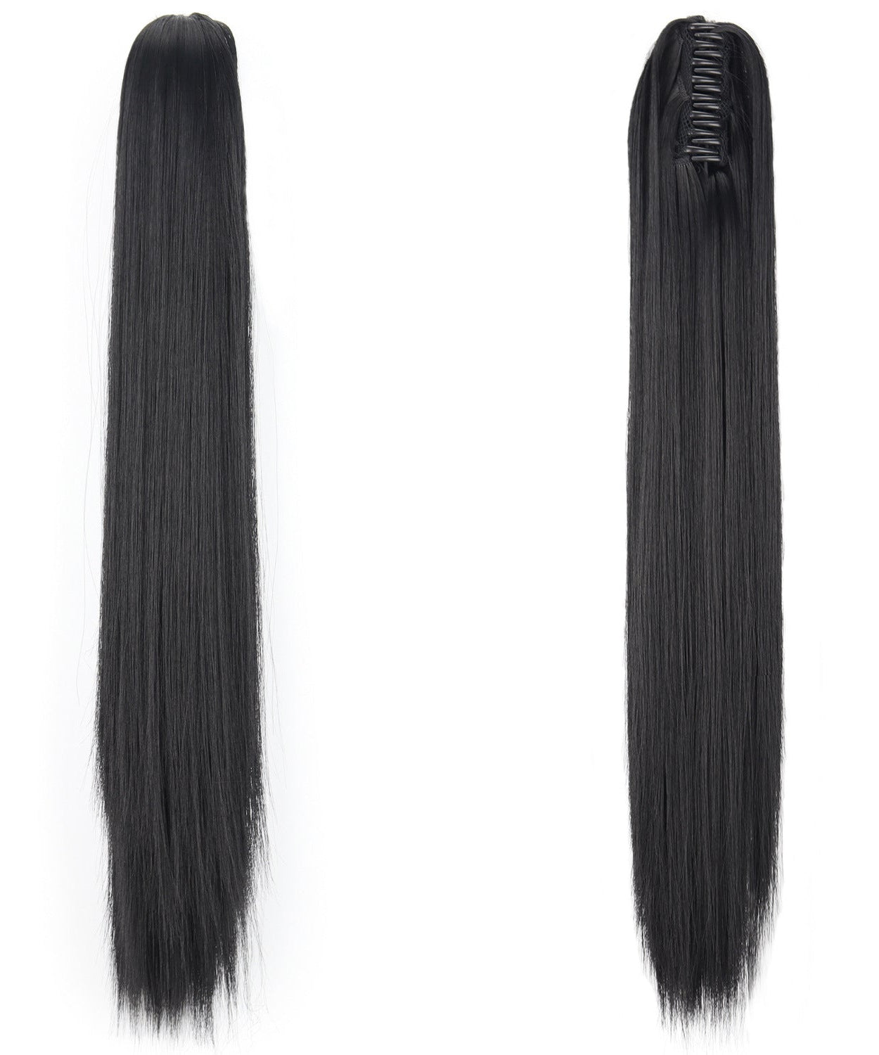 Fashion Ponytail Claw Clip Long Straight Hair Chemical Fiber Wig Fluffy