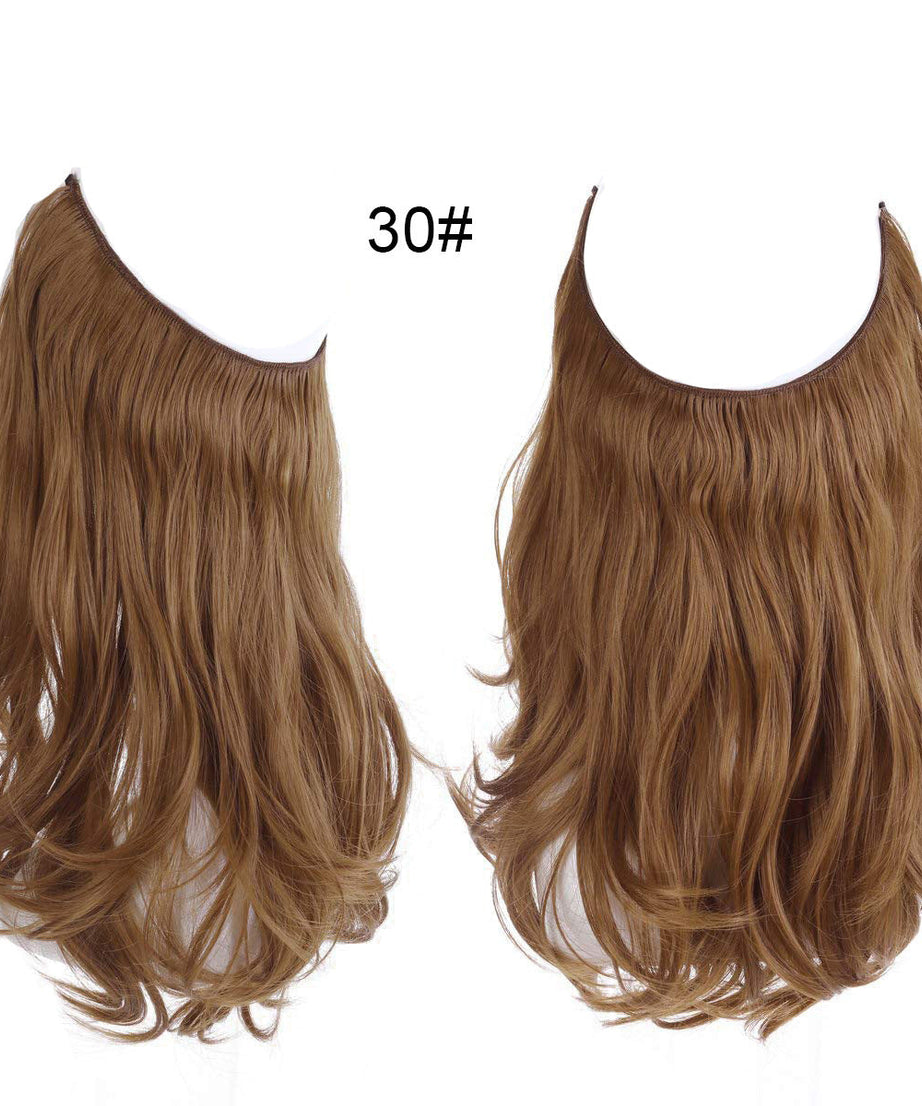 Female fish line wavy short curly hair wig 40/45cm