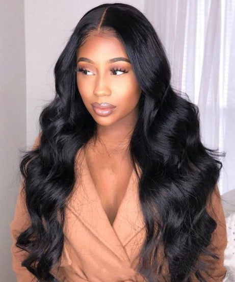 Big Wave Curly African Black Synthetic Wigs