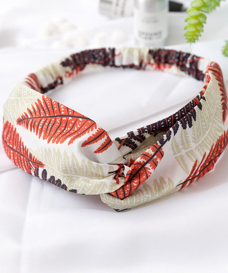 Printed cross headband elastic elastic headband