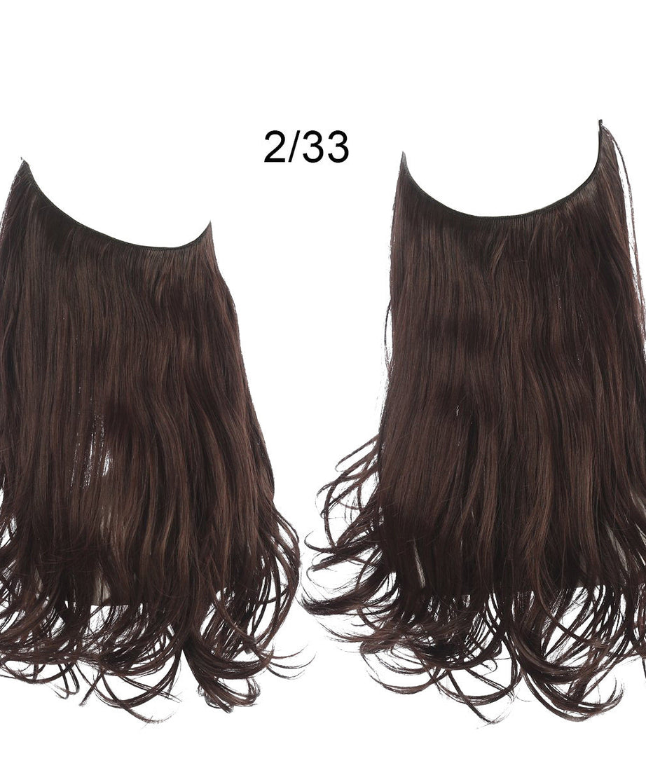 Female fish line wavy short curly hair wig 40/45cm