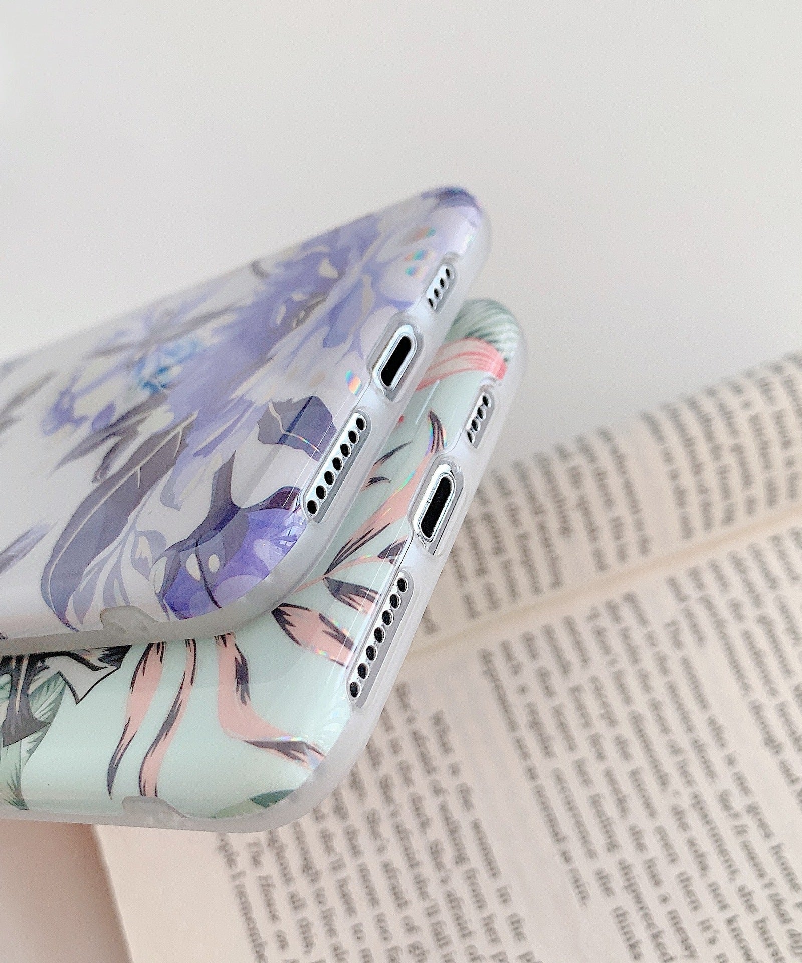 Laser Flowers Mobile Phone Silicone Soft Case