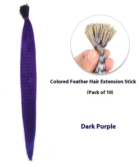 Feather Wig Colored Chemical Fiber Stripes 13 Colors