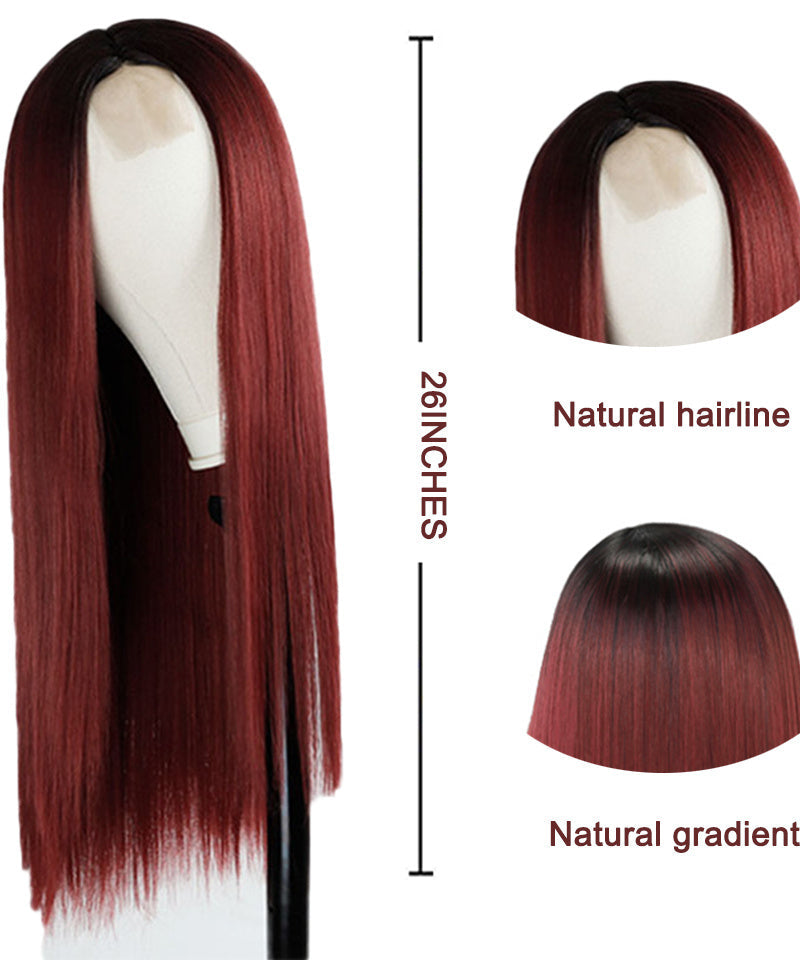 Wigs Fade Into Long Straight Hair