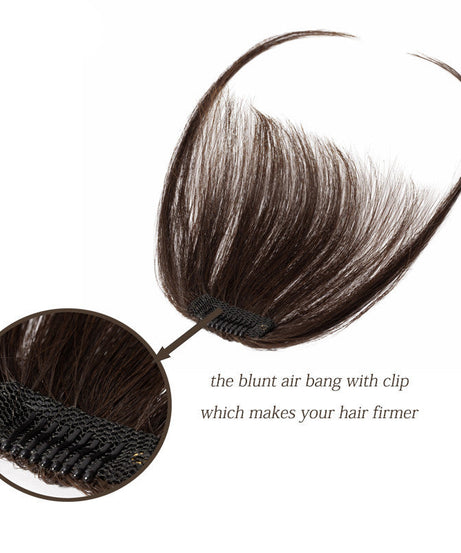 Fake Bangs, Natural Invisible Face Repair, Hand-Knitted Bangs