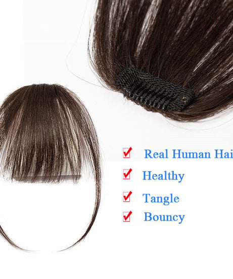 Fake Bangs, Natural Invisible Face Repair, Hand-Knitted Bangs