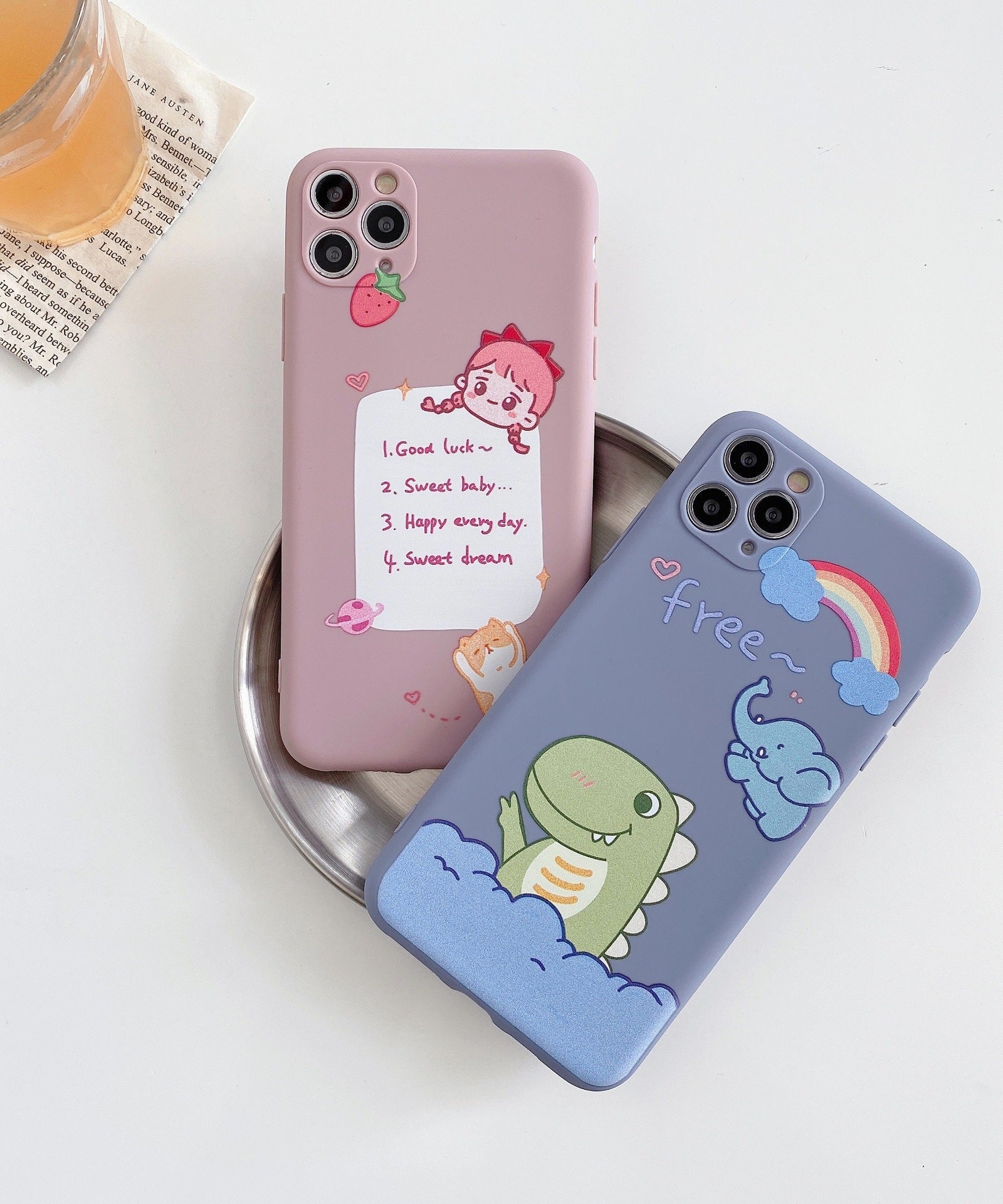 Compatible with Apple, Compatible with Apple , Cartoon Soft Shell For 12mini11promax Apple XXSXRSE Mobile Phone Case Iphone78plus