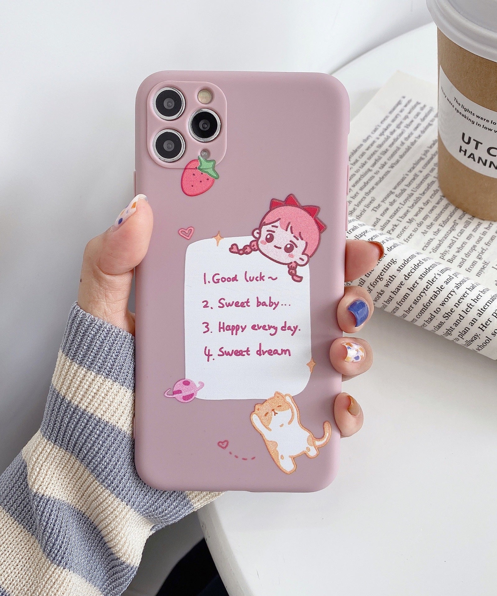 Compatible with Apple, Compatible with Apple , Cartoon Soft Shell For 12mini11promax Apple XXSXRSE Mobile Phone Case Iphone78plus