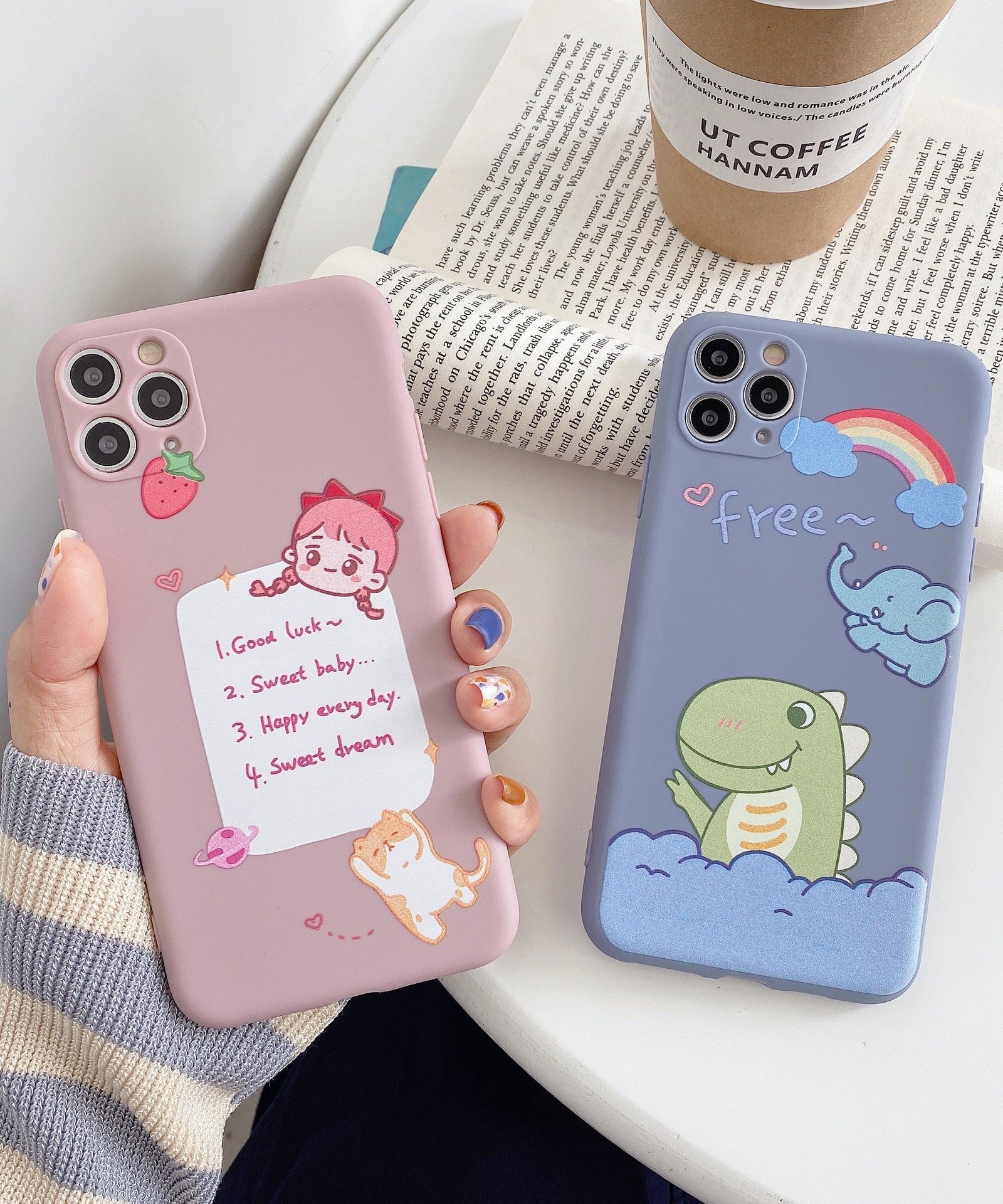 Compatible with Apple, Compatible with Apple , Cartoon Soft Shell For 12mini11promax Apple XXSXRSE Mobile Phone Case Iphone78plus