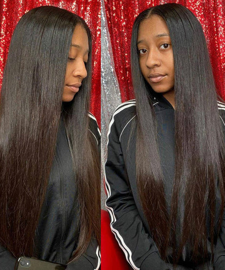 Wig Female Long Straight Hair African Fashion Chemical Fiber Headgear