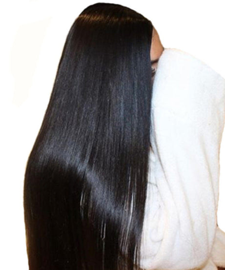 Wig Female Long Straight Hair African Fashion Chemical Fiber Headgear