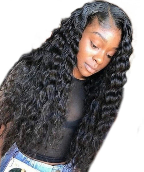 Foreign Trade Europe And The United States Wigs Female African Small Curly Hair Fashion Split Long Curly Hair Corn Hot Chemical Fiber Wig Headgear In Stock