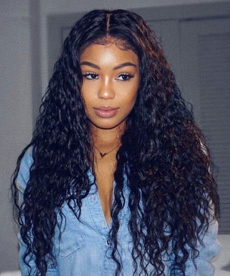 Foreign Trade Europe And The United States Wigs Female African Small Curly Hair Fashion Split Long Curly Hair Corn Hot Chemical Fiber Wig Headgear In Stock