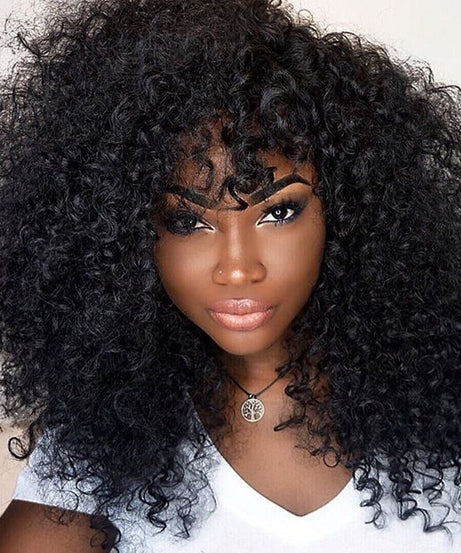 Manufacturers Supply European And American Wigs, African Short Curly Hair Female Wigs, Fluffy Small Curly Bangs, Long Curly Hair Wigs, Wigs