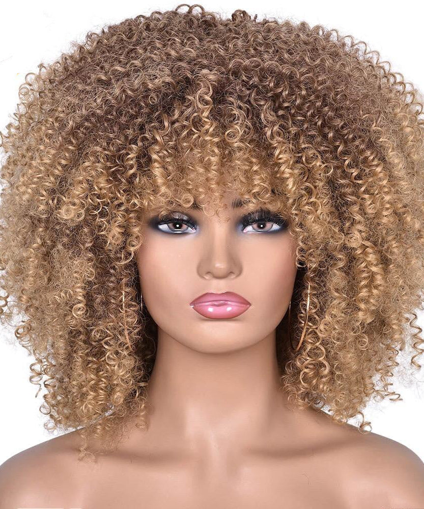 European And American Wigs Female Short Curly Wigs