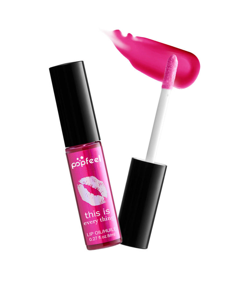 Transparent lip gloss
