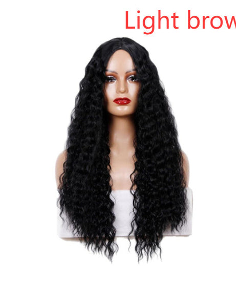 Medium Long Curly Hair Wave Synthetic Wigs