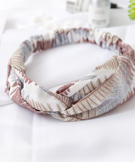 Printed cross headband elastic elastic headband