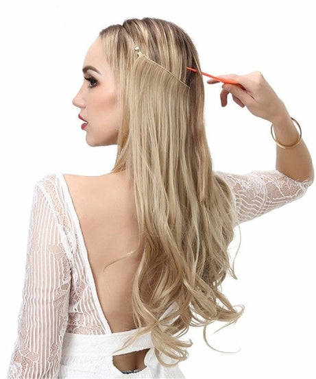 Female fish line wavy short curly hair wig 40/45cm