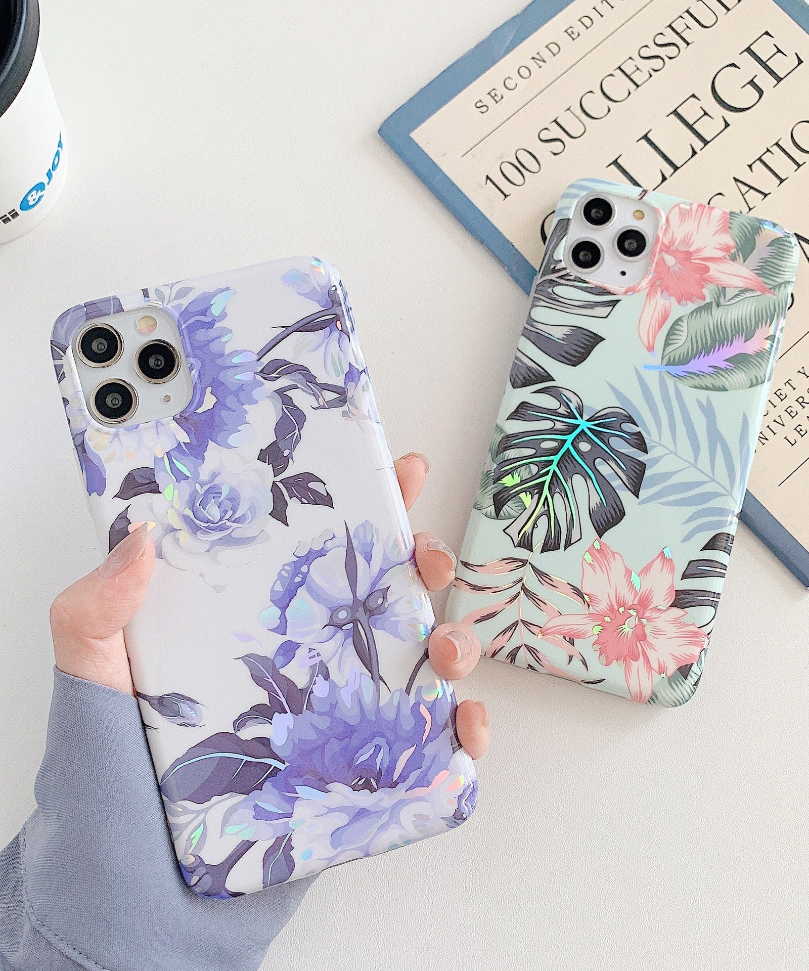 Laser Flowers Mobile Phone Silicone Soft Case