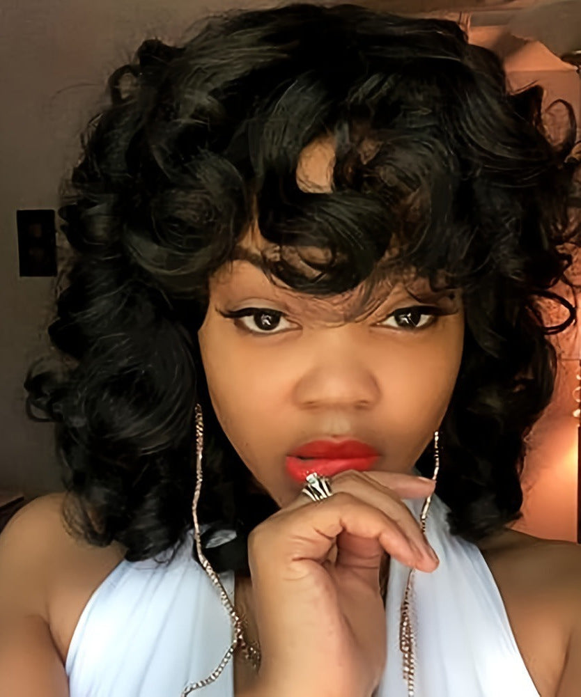 Women's Short European And American Afro Wig Synthetic Wigs