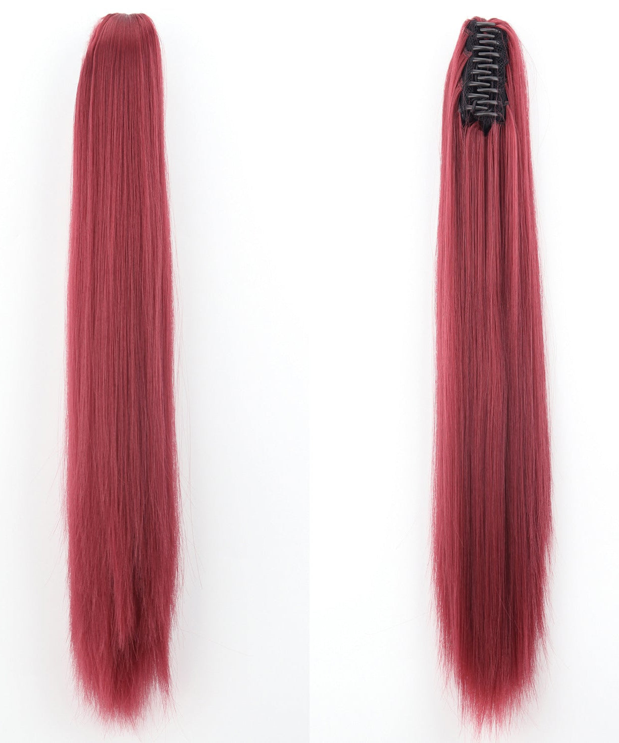 Fashion Ponytail Claw Clip Long Straight Hair Chemical Fiber Wig Fluffy