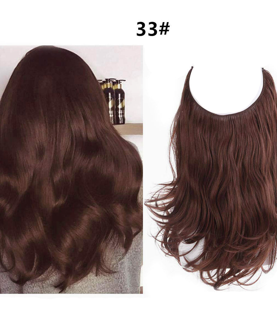 Female fish line wavy short curly hair wig 40/45cm