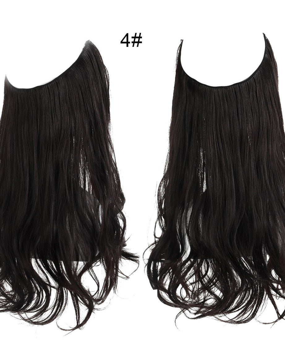 Female fish line wavy short curly hair wig 40/45cm