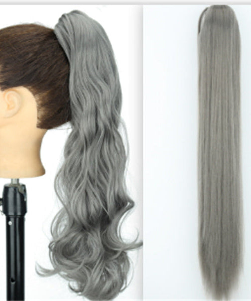Fashion Ponytail Claw Clip Long Straight Hair Chemical Fiber Wig Fluffy