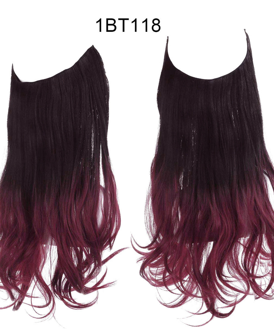 Female fish line wavy short curly hair wig 40/45cm