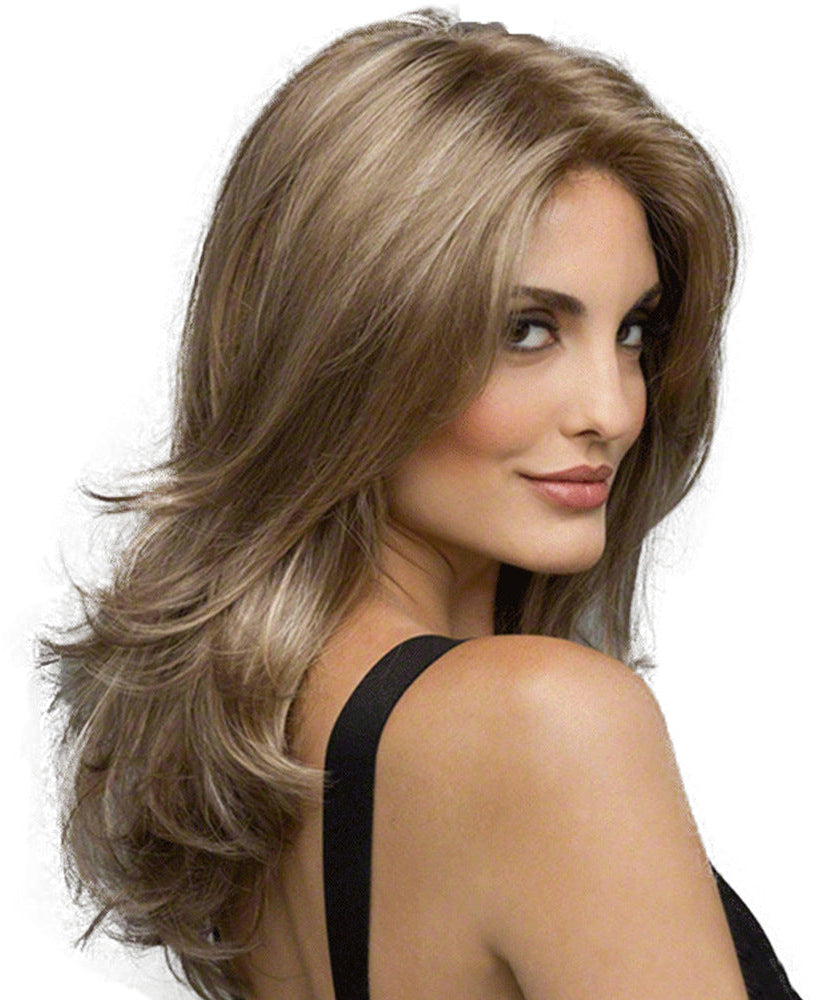 Mid-length Fashion Women's Mid-length Curly Hair Synthetic Wigs