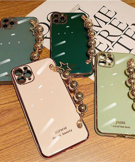 Electroplated Bead Wrist Strap Bracelet Case