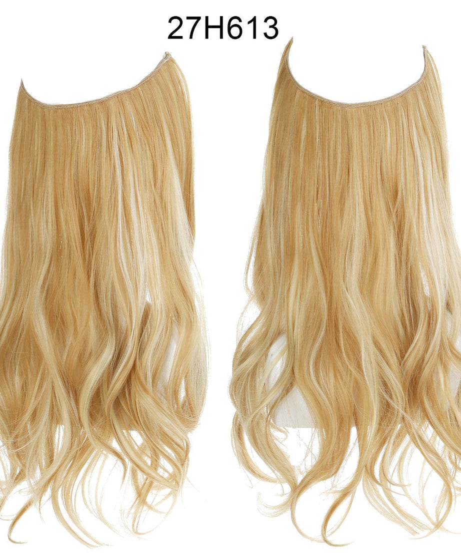 Female fish line wavy short curly hair wig 40/45cm