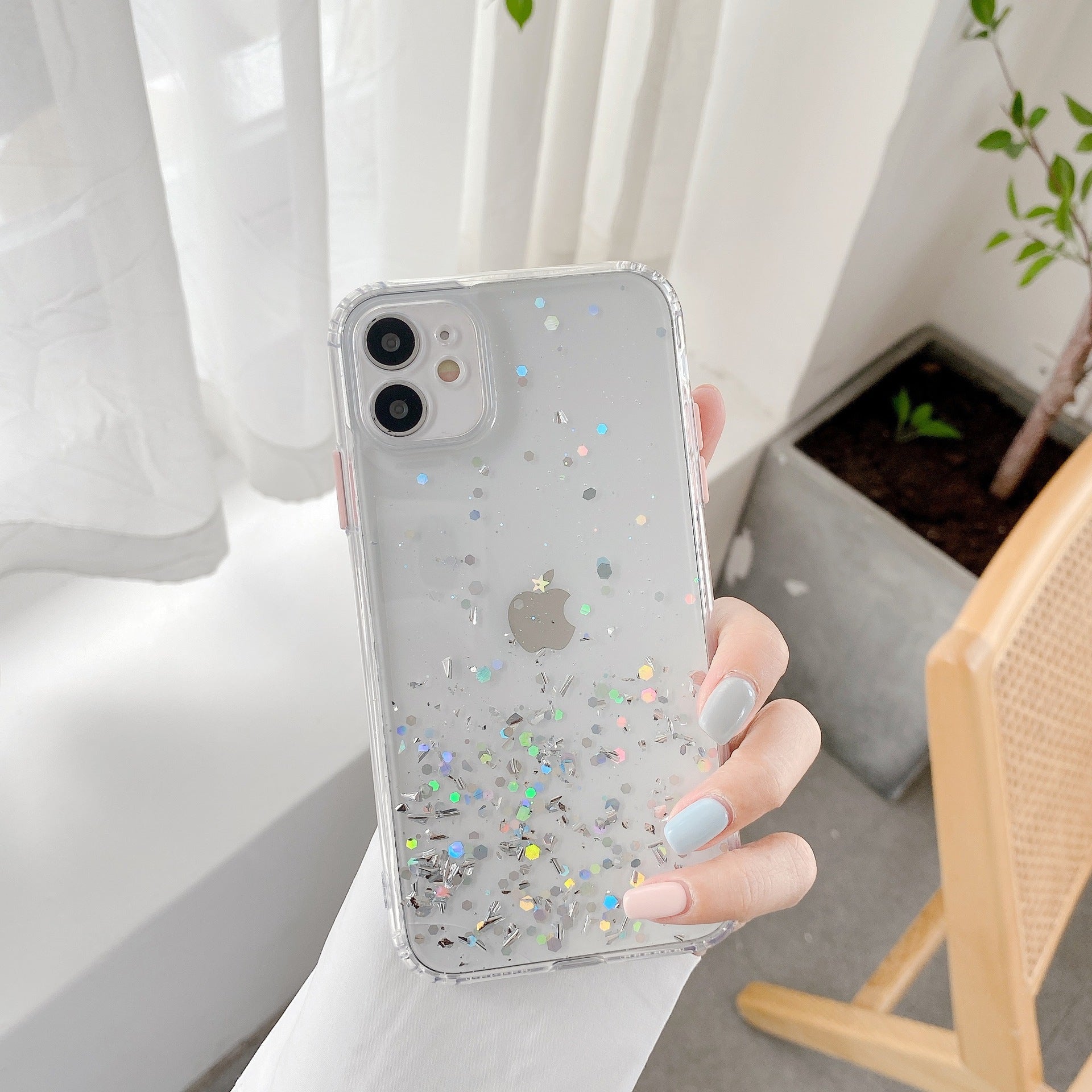 Compatible With , Epoxy Glitter 8p Gradient All-inclusive Anti-drop Cover