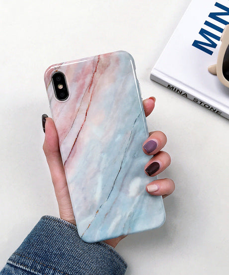 Compatible with Apple, Smooth Marbled IPhone 11 Pro Max Silicone Soft Case