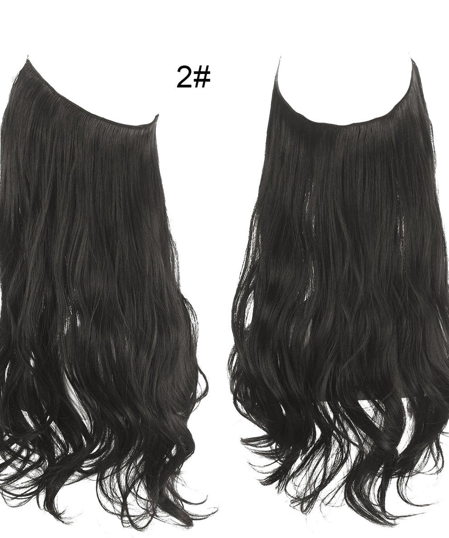Female fish line wavy short curly hair wig 40/45cm
