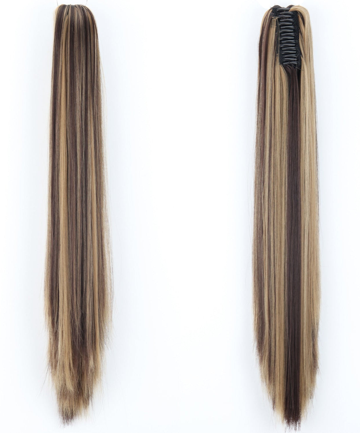 Fashion Ponytail Claw Clip Long Straight Hair Chemical Fiber Wig Fluffy