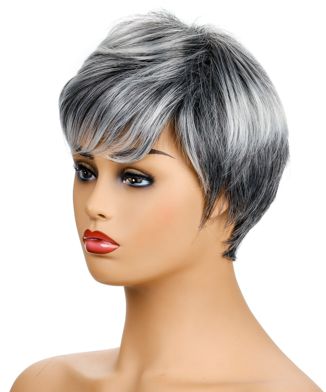 Ladies Fashion Realistic Short Curly Hair Headgear