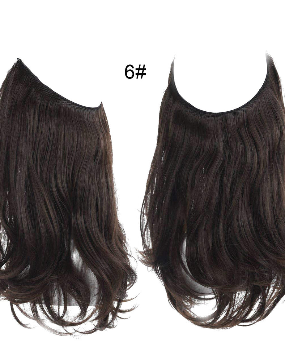 Female fish line wavy short curly hair wig 40/45cm