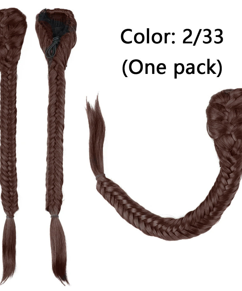 Synthetic Braided Fishtail Horse Tail Women's Wig