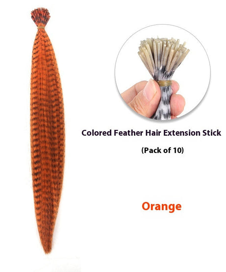 Feather Wig Colored Chemical Fiber Stripes 13 Colors