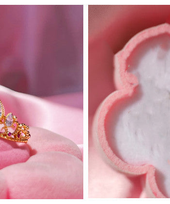 European And American Fashion Rhinestone Zircon Crown Ring