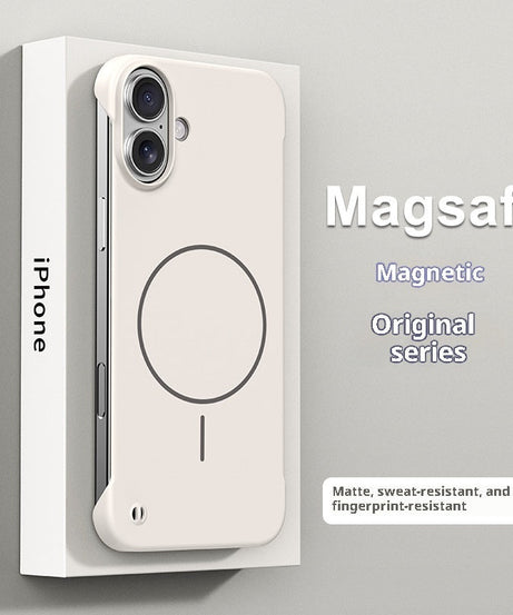 Fine Circle Magnetic Suction Suitable For 17promax Frameless Case 16 Skin Feeling Half Pack Protective Cover 14
