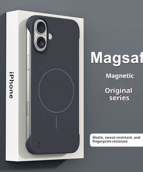 Fine Circle Magnetic Suction Suitable For 17promax Frameless Case 16 Skin Feeling Half Pack Protective Cover 14