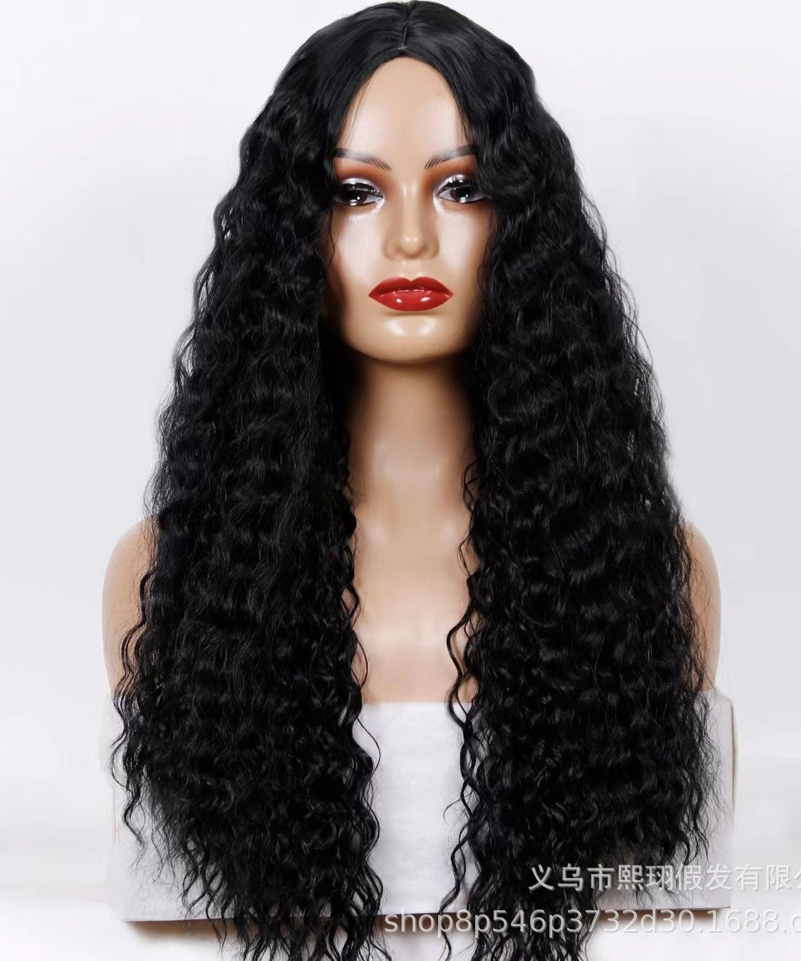 Medium Long Curly Hair Wave Synthetic Wigs